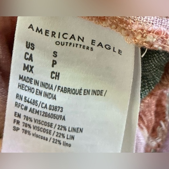 American Eagle Outfitters Wide Leg Pink and Orange Striped Jumpsuit - Picture 10 of 10